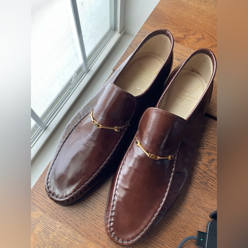 Florsheim Rich Brown Leather Slip-Ons